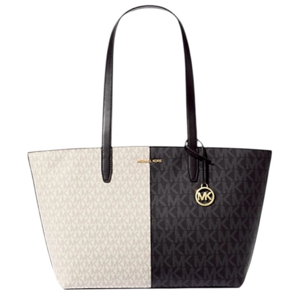 🎁Michael Kors Gray and Black Women's Tote Bag NWT